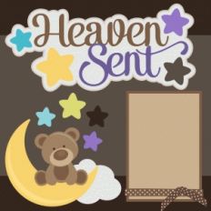 heaven sent baby single page kit