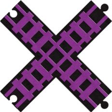 train track - 90° crossing