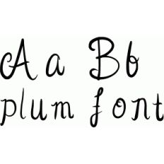 plum font