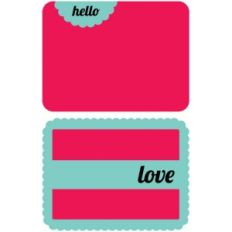 scallop journaling cards