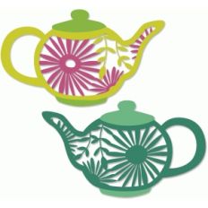 floral teapot