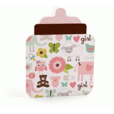 a2 baby bottle shaped card