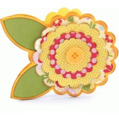 a2 flower shaped card