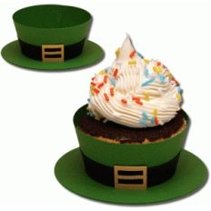 3d leprechaun hat cupcake holder
