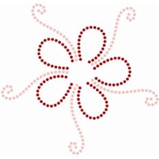 rhinestone flower curls