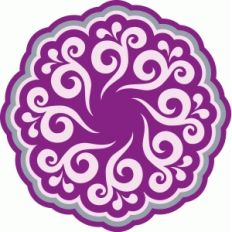 swirly flourish flower