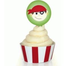 pirate boy cupcake wrapper