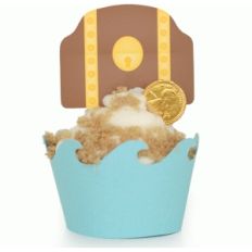 island treasure chest cupcake wrappers
