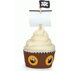 pirate ship cupcake wrapper