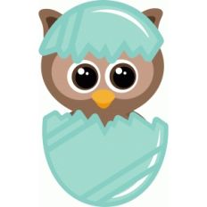 owl in easter egg