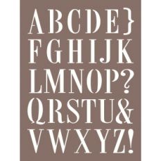 vintage alphabet stencil