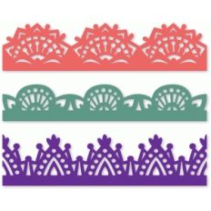 set of three ornate borders