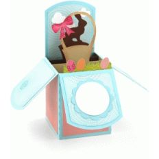 a2 box card: easter basket