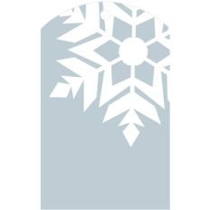 gift tag - snowflake