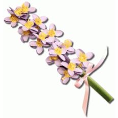 3d lilac flowers