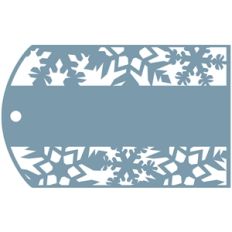 gift tag - snowflake