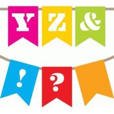 banner garland letters y-z!