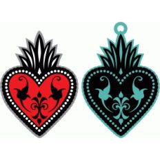 milagro heart - accent or tag