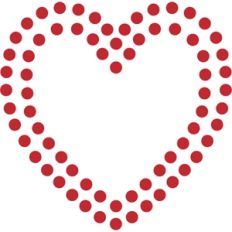 rhinestone heart