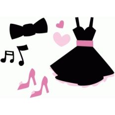 dress and bowtie