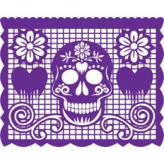 papel picado - sugar skull