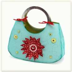 purse with circle handle