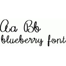 blueberry font