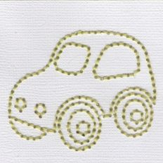 toy car embroidery