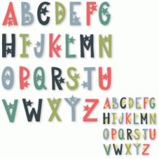 superstar alphabet set - uppercase