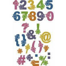 block flower alpha - numbers punctuation