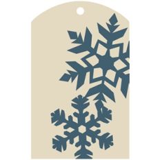 gift tag - snowflake