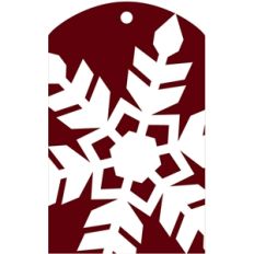 gift tag - snowflake