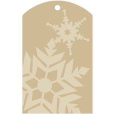 gift tag - snowflake