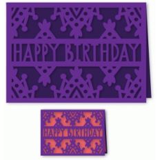 happy birthday folded card