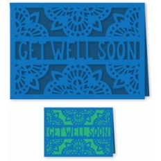 get well soon folded card