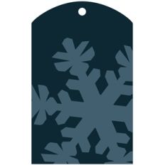 gift tag - snowflake