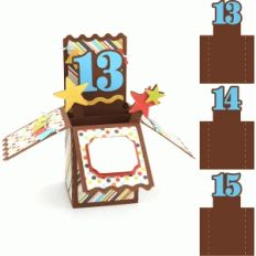 box card: birthday age 13, 14, 15