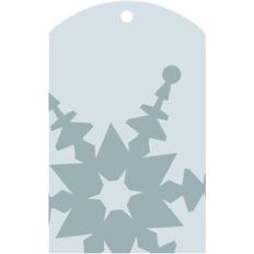 gift tag - snowflake