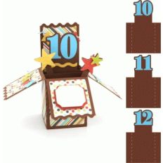 box card: birthday age 10, 11, 12