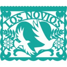 papel picado - los novios