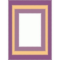 nested mats - postage stamp edge