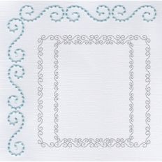 doodle border embroidery pattern