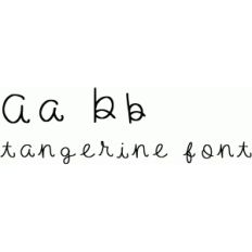 tangerine font