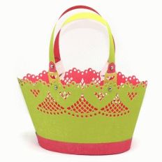 bucket purse lace edge