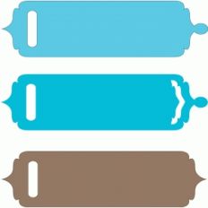 tiny fancy ribbon tags