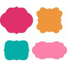 4 bracket label shapes