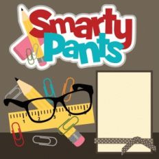 smarty pants 12x12 single scrapbook page kit