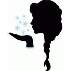 snow princess silhouette