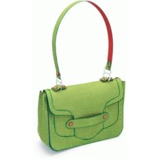 purse with dotted trim