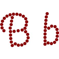 script alphabet: B